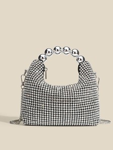 Bolsos de Noche de Moda al por Mayor con Pedrería, Bolsos de Fiesta de Diamantes para Boda, Bolsos de Mano para Mujer, Bolsos de Hombro Individuales para Mujer - Product Image 1
