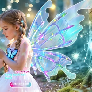 sachin and babi light blue dress DIY Cellophane Fairy Wings | Tinkerbell Fairy Halloween Costume