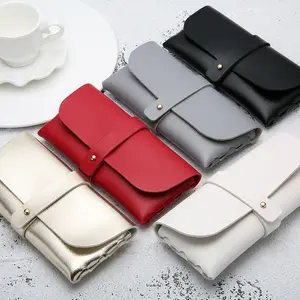 Chất Lượng Tốt Thiết Kế Mới Biểu Tượng Tùy Chỉnh Bền Ánh Sáng Mềm PU Leather Bag Kính Râm Trường Hợp