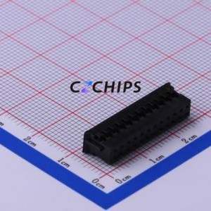 HX20016-24Y <b>black</b> Housing (Wire-to-<b>Board</b> / Wire-to-Wire) P=2mm Connector 2x12P 2mm 2mm 2 - Product Image 2