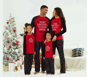 Conjunto de Pijamas de Natal para Família com Tema de Dinossauro, Personalizado para Mães, Tamanho Plus, Roupas Confortáveis para Meninas e Crianças, Pijamas para Noites Festivas - Product Image 2