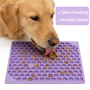 Tapis à lécher pour chien en silicone Bol à alimentation lente pour animaux de compagnie Chat Antidérapant Bol à nourriture de qualité alimentaire Produits écologiques pour animaux de compagnie - Product Image 1