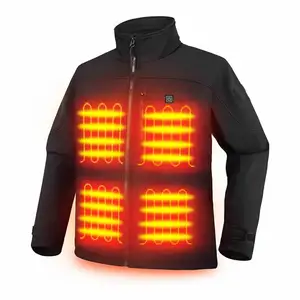 Wiederaufladbare Batterien Wärme Winter warm weiche Schale batteriebetrieben beheizte Kleidung beheizte Jacke für Damen und Herren