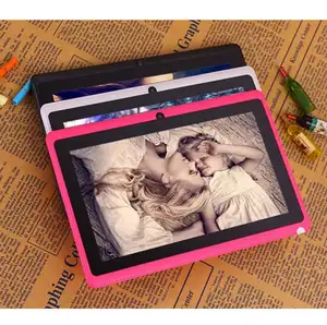 Tablet infantil, tablet 7 polegadas quad core android 4.4 4gb hd com 1024*600 tablets presente dual câmera