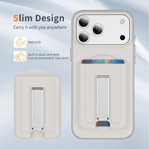 Étui de téléphone en cuir à forte attraction magnétique avec support pliant personnalisé avec porte-cartes pour <span class=keywords><strong>iPhone</strong></span> - Product Image 5