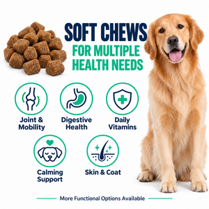 Friandises à mâcher pour la santé des articulations des chiens, marque privée, 10 en 1, multivitamines, glucosamine, chondroïtine, complément alimentaire - Product Image 3