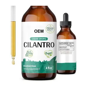 OEM en çok satan ürünler 2023 organik kişniş takviyeleri Cilantro yaprak tentür Cilantro özü sıvı detoks için