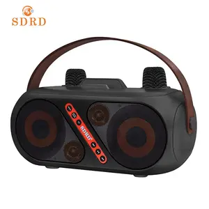 SDRD Sd321 Speaker Multimedia nirkabel portabel, Speaker Karaoke Multimedia seksi Bt nirkabel kualitas tinggi kustom dengan mikrofon pesta Woofer
