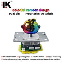 Manette de jeu optique filaire RGB LED pour borne d'arcade, machine de jeu d'arcade à monnayeur fabriquée à Taïwan