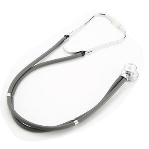 Stéthoscope double tête argenté KT-102A, instrument médical multifonctionnel transfrontalier avec crochet d'oreille de classe II - Product Image 1