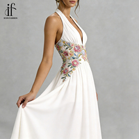 Robes de soirée élégantes de luxe ADYABY pour femmes, robes de mariée perlées, sur mesure, à manches plissées, style arabe, pour fêtes et bals, longueur ras du sol