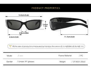 Nouveau Y2K Designer lunettes de soleil pour femmes et hommes luxe ovale sport Punk lunettes de soleil avec miroir coloré vert cadre Transparent - Product Image 4