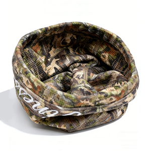 Bonnet en polaire à imprimé camouflage - Chapeau chaud et doux pour l'automne/hiver avec broderie, style décontracté urbain - Product Image 2