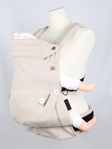 Ergonomik katlanabilir pamuk-keten karışımı bebek taşıyıcı-taşınabilir Modern tasarım rahat nefes ve özelleştirilebilir - Product Image 4