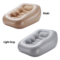 Fauteuil Gonflable Floqué en Gros avec Pompe Électrique Intégrée, Chaise Longue Paresseuse Auto-Gonflable Portable pour la Maison et l'Extérieur