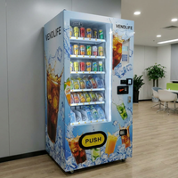 Distributeur automatique de boissons froides en conserve, norme européenne, avec clavier, pour aliments et boissons, avec fonction de paiement en espèces, de pièces et de cartes