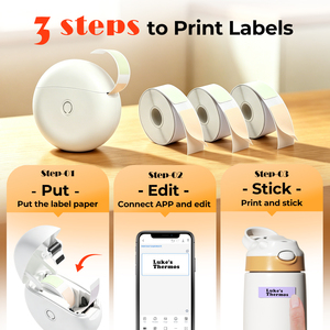 Mini Impresora Portátil de Etiquetas, Bluetooth, Aplicación Gratuita, Resistente al Agua, Personalización de Logotipo y Color, Directo de Fábrica - Product Image 5