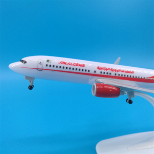 20cm Air Algerie Boeing B737 1/200 Diecast Alloy Resin Vliegtuigmodel Cadeau Met Wielen & Displayhouder - Product Image 2