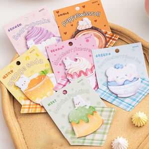 Bloc de Notas Adhesivas con Diseño de Animales de Dibujos Animados, Coloridas y Lindas, Personalizadas, Autoadhesivas, para Regalo Infantil, Venta al Por Mayor - Product Image 1