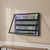 Vitrine murale en bois pour cartes de sport classées, 36 cartes, modèle 2026, pour souvenirs, cartes de baseball et cartes Pokémon