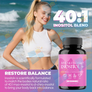 Permen Kunyah Inositol D-Chiro Inositol OEM Bebas Gula, Suplemen Inositol dengan Omega 3 Vegan, <span class=keywords><strong>Vitamin</strong></span> D, <span class=keywords><strong>B12</strong></span> untuk Kesuburan - Product Image 4