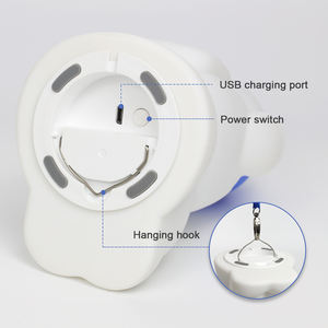 A cor conduzida portátil do Spaceman da luz da noite que muda o silicone macio da alimento-categoria do bebê huggable para o CE ROHS do presente das crianças do quarto - Product Image 2