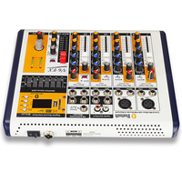 Console de mixage audio professionnelle 6 canaux avec fonction Bluetooth, mixeur DJ mini USB – NOUVEAU modèle en gros
