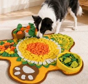 Tapis de renifflement pour chien pour l'entraînement à la recherche de nourriture, tapis d'alimentation lavable pour animaux de compagnie, jouet puzzle à alimentation lente, encourage les compétences naturelles de recherche de nourriture - Product Image 3