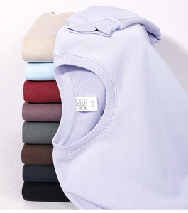 Sudadera extragrande personalizada para hombre, jersey liso con cuello redondo y relieve de algodón, sudaderas de talla grande con cuello redondo - Product Image 4