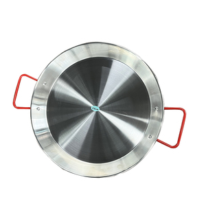 Hot Sale Home Kitchen Restaurant Various Sizes Frying <strong>Pan</strong> Stainless Steel <strong>Paella</strong> <strong>Pan</strong> with Handles - Product Image 3