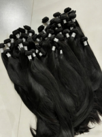 Cheveux vierges en gros, pas chers, 100% cheveux humains, lots de qualité supérieure, double trame machine, tissage de cheveux indiens
