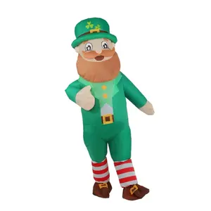 St. Patrick kostum tiup hari liburan kostum tiup raksasa pesta dewasa setelan pukulan Cosplay tiup