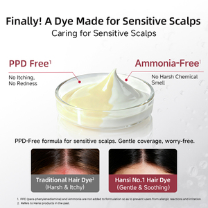 Tinte para el Cabello para Mujeres, Soluciones Sin Amoníaco, Proporciona un Color Natural al Cabello, Cubre las Canas, Tinte Permanente a Base de Hierbas con Peine - Product Image 4
