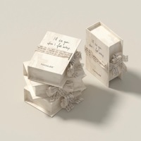 Boîte de rangement pour bijoux magnétique écologique, série Cœur de fille, lettre d'amour manuscrite, ambiance amoureuse, confession, cadeau de livraison