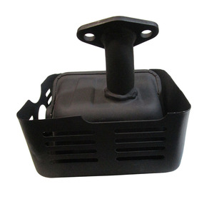 ท่อไอเสียเครื่องยนต์แก๊ส 2KW 3KW 168F 170F ปั๊มน้ำ เครื่องพรวนดิน ตัวเก็บเสียงสีดำ ลดเสียงรบกวน - Product Image 1