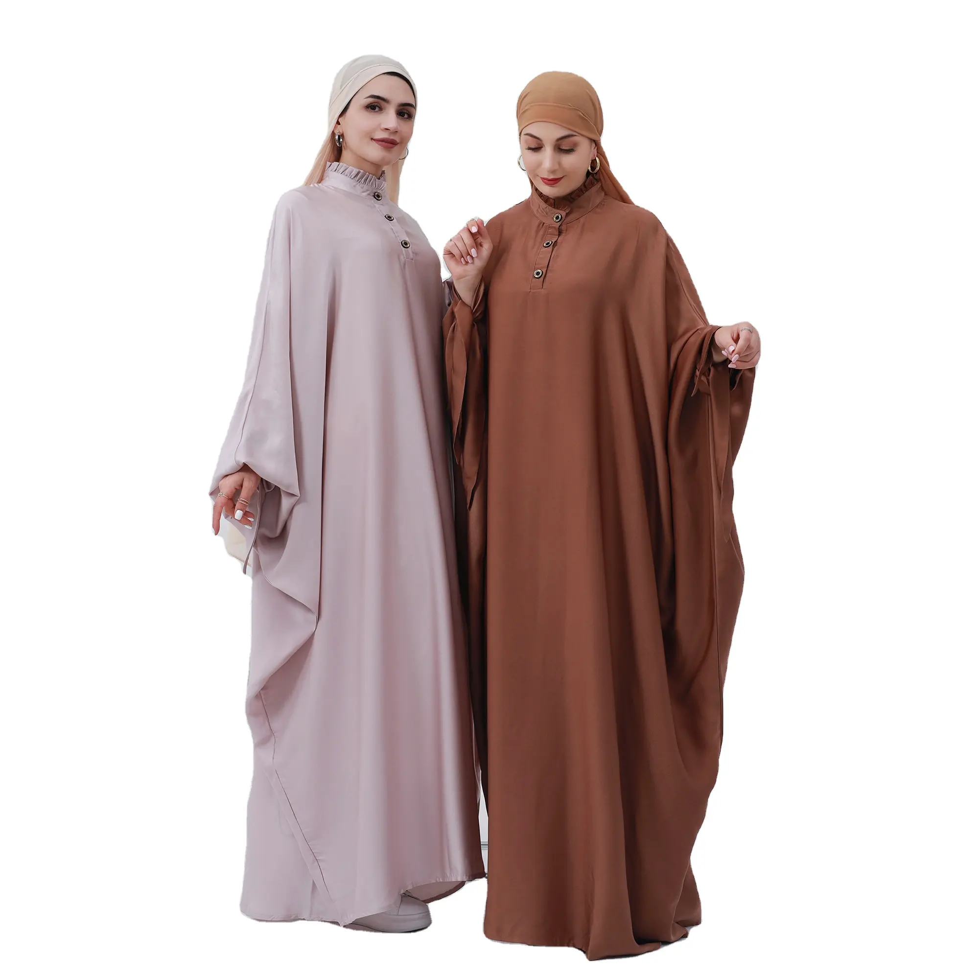 2023 Nieuwe Mode Ramadan Kalkoen Vliegende Jilbab Abaya Moslim Jurk Islamitische Kleding Arabische Losse Vleermuis Mouw Abaya Dubai Kaftan