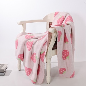 Manta de punto 100% poliéster personalizada, de lujo, suave y cómoda, de 50*60 cm, para cama o sala de estar - Product Image 2