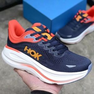 Chaussures de course en cuir de vachette à lacets avec logo de designer 2026 pour hommes et femmes, respirantes, confortables, antidérapantes, baskets décontractées HOKAS - Product Image 6