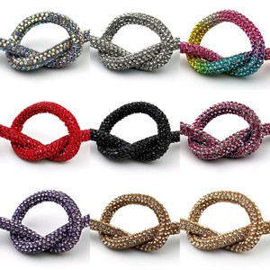 Bande de strass thermocollants en verre noir, perles de <span class=keywords><strong>millet</strong></span> en tube, accessoires de bijoux DIY, vêtements, chaussures, 4mm 6mm - Product Image 6