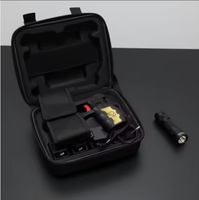 Linterna LED Táctica de 5M con Forma de Pistola, Cuerpo de Aleación de Aluminio, Luz Blanca, Función de Contorno, Bolsa de Almacenamiento Incluida - Para Campismo al Aire Libre