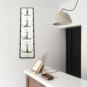 Đồng Hồ Treo Tường Trang Trí Nhà Cửa Hiện Đại Độc Đáo Logo Theo Yêu Cầu Của World <span class=keywords><strong>Time</strong></span> <span class=keywords><strong>Zone</strong></span> Khách Sạn Cho Phòng Khách - Product Image 2