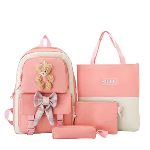 Cartoon School Bag Chinese Classic College Fashion Factory Kid Leisure Pop Set For Kids Girl Combo Backpack Cute Hot Sale