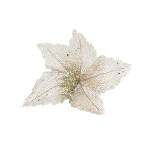 Petite fleur avec filet champagne et 5 pétales scintillants - Product Image 1