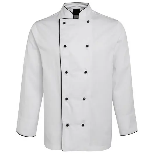 नई शैलियों लघु आस्तीन महाराज जैकेट काले सफेद महाराज कोट खाना पकाने वर्दी