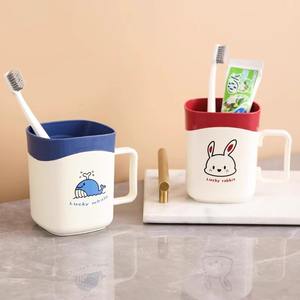 Tasse à eau en plastique épais de dessin animé tasse de brosse à dents jetable et tasse de rince-bouche pour un usage domestique simple - Product Image 5