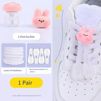 Attaches décoratives sans nœuds et fermoirs à ressort pour la fixation des lacets, attaches pour lacets pour enfants