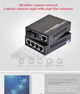 Sợi Quang Phương tiện truyền thông chuyển đổi 1sc 4rj45 FTTH 4 cổng RJ45 <span class=keywords><strong>Ethernet</strong></span> thu phát sợi quang <span class=keywords><strong>100m</strong></span> Mini phương tiện truyền thông chuyển đổi - Product Image 2