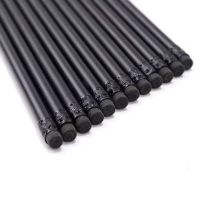 Lápices de Madera Negros Reciclados Modernos HB con Logotipo <span class=keywords><strong>Personalizado</strong></span>, Borrador Promocional, Sencillos, Económicos, al por Mayor, Estándar, de Marca, Regalo Escolar - Product Image 2