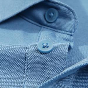 Camisetas Polo blancas lisas informales para hombre, camisetas polo bordadas de algodón, logotipo personalizado - Product Image 6