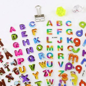 Kids Waterproof 16 Sheets ABC Letter Number <b>Scrapbooking</b> Bullet Stickers Alphabets Puffy 3D Stickers - Product Image 3